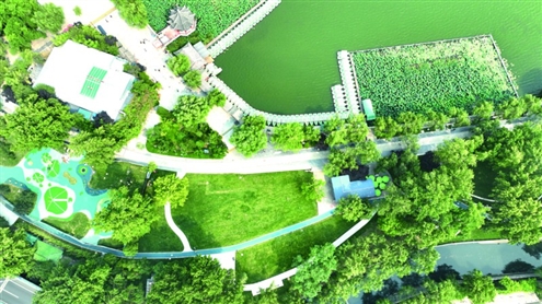 近日,济南在主城区建成泉水绿道并向公众免费开放。据了解,泉水绿道是位于济南护城河畔的高品质环形绿道,与护城河一起环绕济南古城,衔接泉水景观、名胜古迹、传统街巷及商业街区,包含“一环绕古城、一链串百景、一路会众泉、一道泉运动、一脉润百业”五大主题,具备旅游休闲、生态景观、文化展示、科普教育、慢行交通、运动健身六大功能。◎山东商报·速豹新闻网记者王晓峰褚洪卿摄